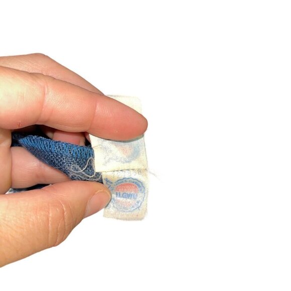 Finity Vintage 1980s Womens Blazer Size 12 Blue Pockets Pure Linen USA - Picture 10 of 10